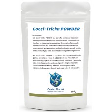 Cocci-Tricho Polvo 100g - Tratamiento Coccidiosis y Canker - por CuMed Pharma Cocci-Tricho Polvo 100g - Tratamiento Coccidiosis y Canker - por CuMed Pharma