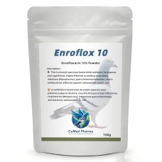 Enroflox 10 100gr - Enrofloxacina 10% - amplio espectro de CuMed Pharma Enroflox 10 100gr - Enrofloxacina 10% - amplio espectro de CuMed Pharma
