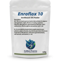Enroflox 10 100gr - Enrofloxacina 10% - amplio espectro de CuMed Pharma
