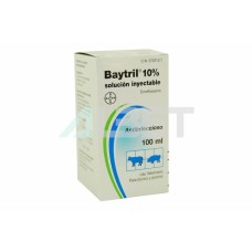Baytril - Enrofloxacina 5% - de Bayer - inyección y por vía oral