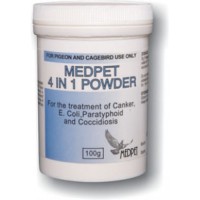 4 in 1 POWDER - Tricomoniasis - Coccidiosis - Salmonelosis - E-Coli - de Medpet 4 in 1 POWDER - Tricomoniasis - Coccidiosis - Salmonelosis - E-Coli - de Medpet